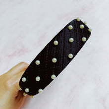 Load image into Gallery viewer, Quilted Elegance Pearl Headband

