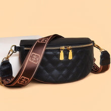 Load image into Gallery viewer, Myra Quilted Leather Crescent Sling Bag
